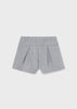 Girls Mayoral Silver skort, Pleated Design, Elasticated Waistband, Back