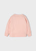 Girls Mayoral Basic Peach Crewneck Sweater, Long Sleeved Sweatshirt, Back