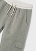 3520 Mayoral Mini Boys Relaxed Lounge Cargo Sweatpants, Fossil Lt Grey