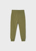 Girls Mayoral Jogger Green Pants, Adjustable Drawstring, Cuffed Joggers, Back