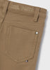 Boys Mayoral Slim Fitted Pants, Back Functional Pockets, Tan, Eco-Friendly