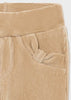 Corduroy Basic Knit Pants, Elasticated Waistband, Front Pockets