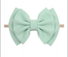 6" Bow & Nylon Headband, Light Mint