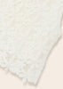 6064 Guipure Lace Sleevelss Cropped Top, White detail