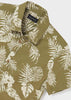 Boys Button Down Shirt, Collared Short Sleeve, Mayoral Button Down Tropical Shirt