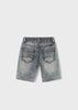 Boys Mayoral Gray Bermuda Shorts, Back Functional Pockets, Adjustable Waistband, Back