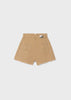 6239 Mayoral Jr Girls High Waisted Twill Shorts, Ocher Clay