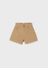 6239 Mayoral Jr Girls High Waisted Twill Shorts, Ocher Clay