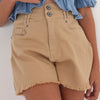 6239 Mayoral Jr Girls High Waisted Twill Shorts, Ocher Clay