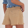 6239 Mayoral Jr Girls High Waisted Twill Shorts, Ocher Clay