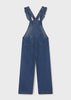 6650 Mayoral Jr Girls Eco-Tencel Cropped Flutter Denim Overalls back