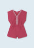 6847 Mayoral Jr Girls Caftan Romper, Bougainvilla Pink
