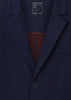 Navy Blue Knit Blazer, Mayoral Boys, Front Low Collar, Buttons, Chest Pocket
