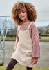 Mayoral Girls Overall Skirt Dress, Corduroy, Front Functional Pockets, Adjustable Straps