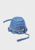 Girls Mayoral Denim Bucket Hat Styled Sunhat, Eco-Friendly, Decorative Elements, Adjustable Chin Strap