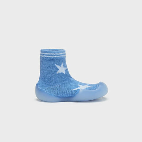9516 Mayoral Sock Shoe, Non-Slip Rubber Sole, Blue