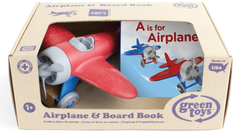 Green Toys Airplane - Board Book & Toy Set