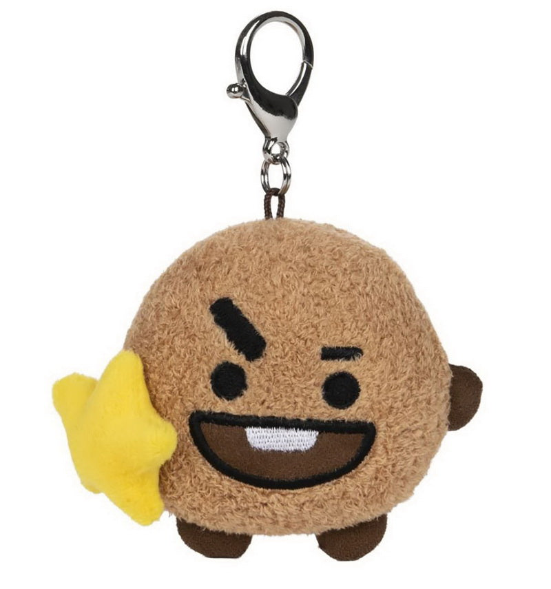 BT21 Official Line Friends 3" Bumble Buddy Backpack Bag Clip, Shooky Cookie
