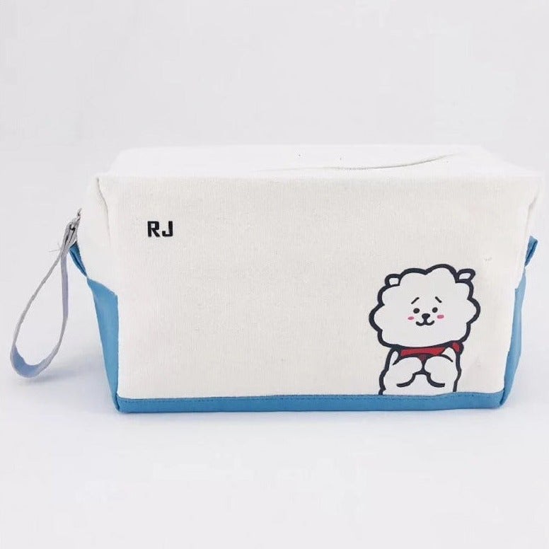 BT21 Zippered Canvas Make-Up/Pencil/Everything Bag - RJ Alpaca