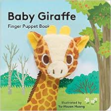 Baby Giraffe Finger Puppet Book, cover with Giraffe drawing
