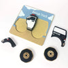 Eco-friendly Chunky Wooden Puzzle, Rescue Police Vehicle