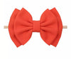 6 inch large bow nylon headbands for baby girls, halloween colors, fall pumpkin orange