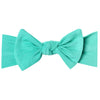 Copper Pearl Headwrap Headband, Bow, Spout, Bright Aqua