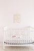 Copper Pearl Black and White Wild Dino Fitted Premium Crib Shit