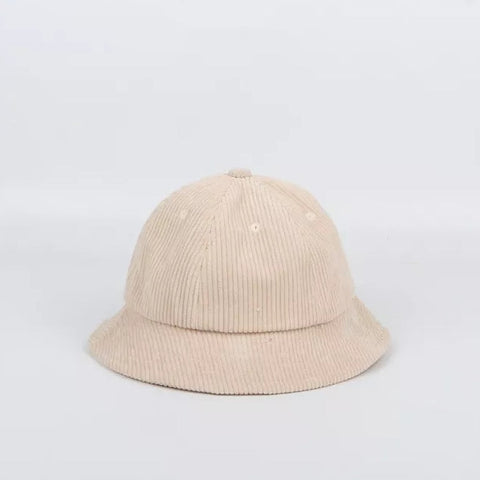Bucket Sun Hat, Corduroy w/Elastic Chin Strap, Blush Pink