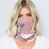 Face Covering Masks, Convertible, Dusty Rose Pink Floral