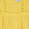 6187 Mayoral Girls Eyelet Lace, Mustard Top, Loose Top