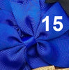 Grosgrain 3" Double Loop Bow Pony Tail Tie 2 PC Set (CLICK TO SELECT COLORS)