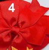 Grosgrain 3" Double Loop Bow Pony Tail Tie 2 PC Set (CLICK TO SELECT COLORS)