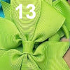 Grosgrain 3" Double Loop Bow Pony Tail Tie 2 PC Set (CLICK TO SELECT COLORS)