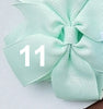 Grosgrain 3" Double Loop Bow Pony Tail Tie 2 PC Set (CLICK TO SELECT COLORS)