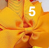Grosgrain 3" Double Loop Bow Pony Tail Tie 2 PC Set (CLICK TO SELECT COLORS)