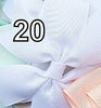 Grosgrain 3" Double Loop Bow Pony Tail Tie 2 PC Set (CLICK TO SELECT COLORS)
