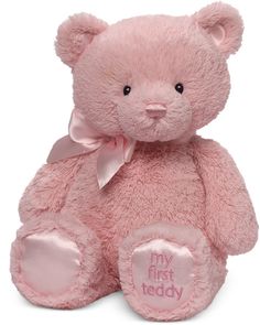 newborn-gift-first-teddy-bear-classic-bear-plush-pink