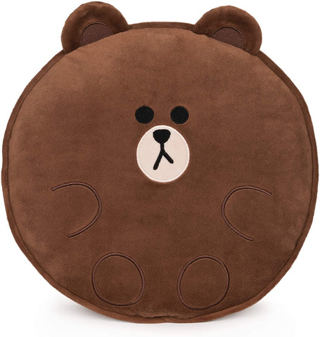 Line Friends Official Plush Collectible Character Pillow, Brown Bear