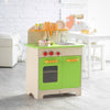 hape kids wooden play kitchen, green