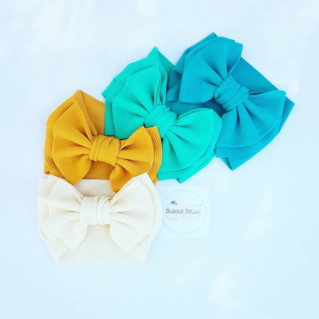 XL 7" Bow Headwrap, Nature's Jewel Tones