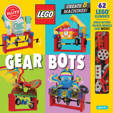 Klutz Toys - Lego Gear Bots Book & Building Set, 62pc, 8yr+