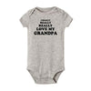 I Really Love My Grandpa, Onepiece Bodysuit, Grey