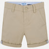 Mayoral 1276 stretch tan dress shorts for little boys