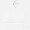 1318 Mayoral Baby Girls Knit Openwork Detailed Open Bolero Cardigan, White, dress up