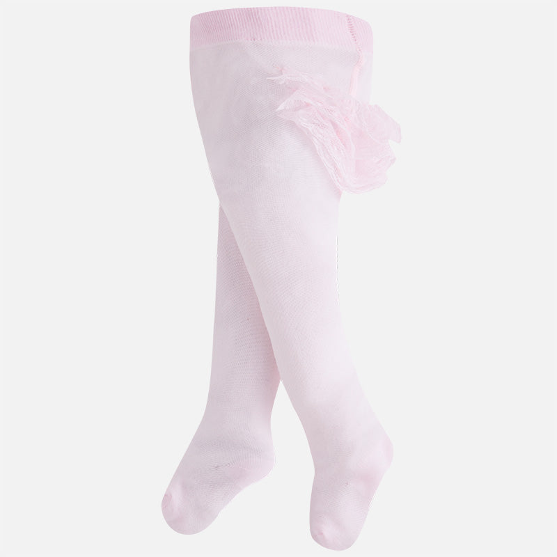 9325 mayoral pink ruffled lace tights