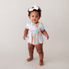 Posh Peanut Bamboo Basic S/S Peplum Top & Bloomer/Bummie Set- Boba Time