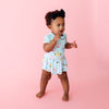Posh Peanut Bamboo Basic S/S Twirl Skirted Bodysuit - Donuts