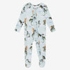 Posh Peanut Bamboo RUFFLED Zippered Footie -  Percy Dragon