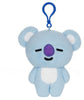 BT21 Official Line Friends 4" Backpack Bag Clip, Koya Koala